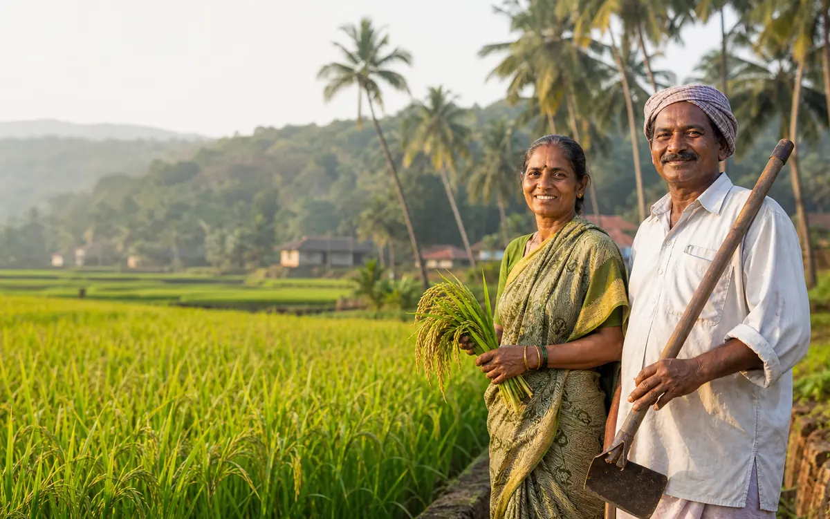 Goan farmers working together