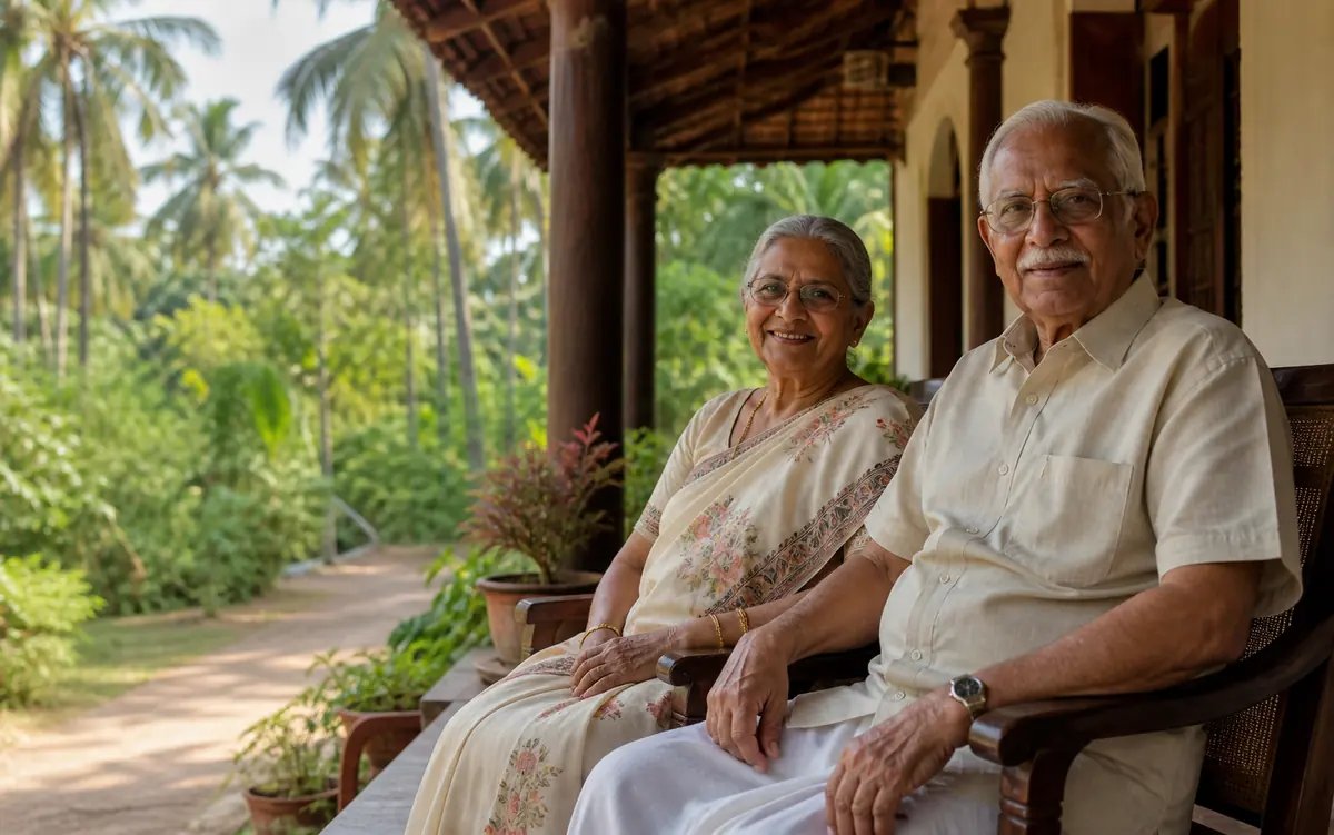 Senior Goan citizens receiving community support